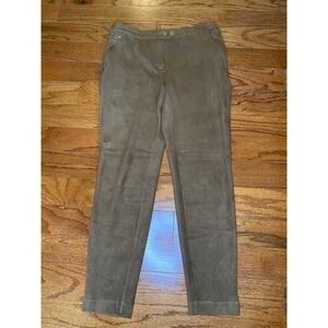 J Jill Soft Brown‎ Ankle Leggings with Pockets Size XS